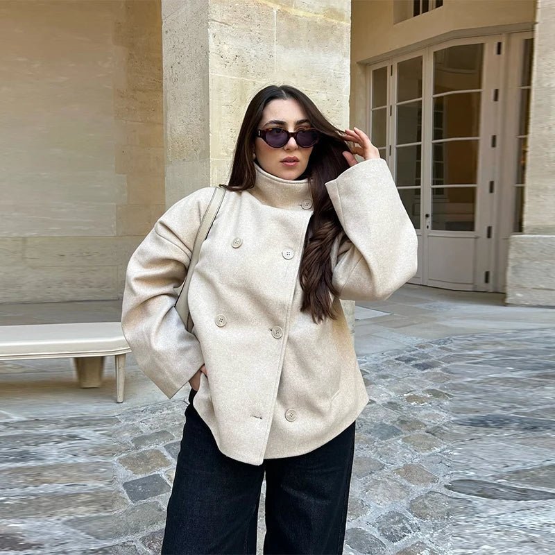 Clarissa Jacket with Stand Collar